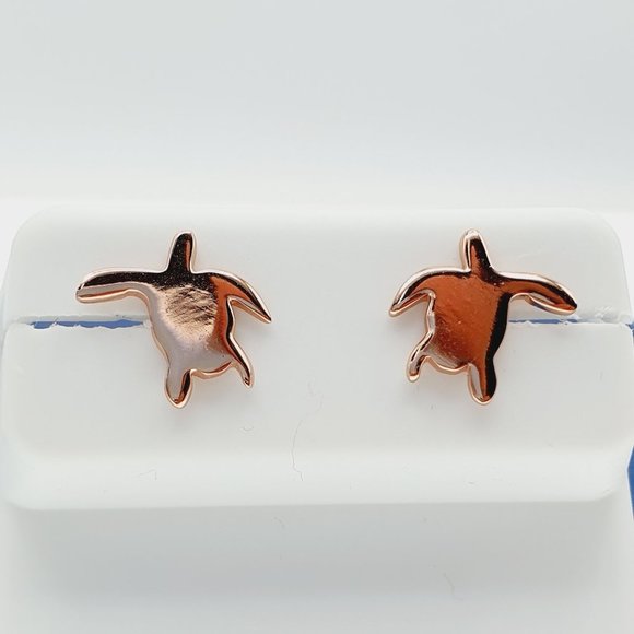 "14K Rose Gold Plated 925 Sterling Silver Earrings for Women/Girls, US44016 - Picture 2 of 8